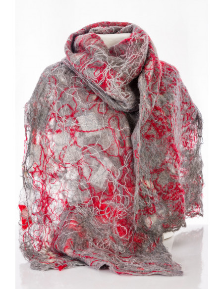 Scarf Women 100% Wool Silk Spring Autumn Winter
