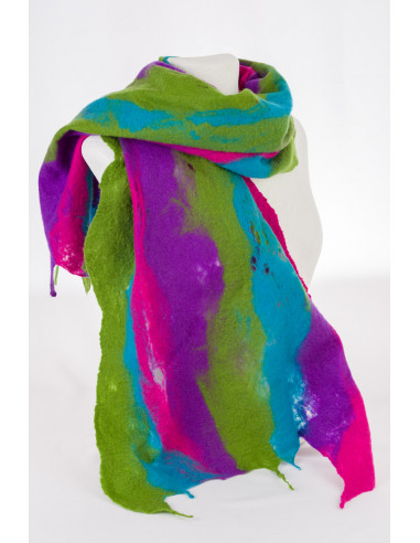 merino wool scarf felted