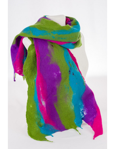 merino wool scarf felted