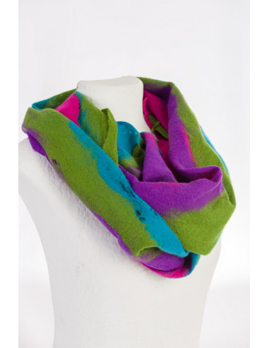 merino wool scarf felted