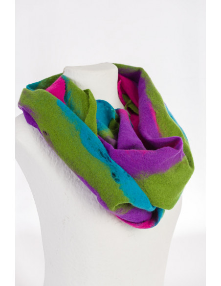 merino wool scarf felted