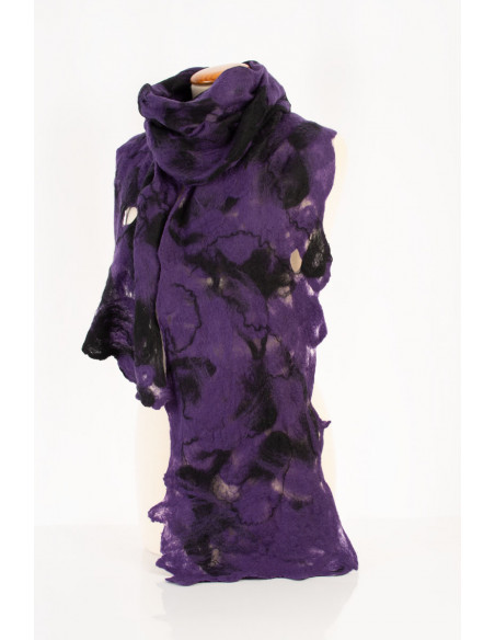 scarf for women in felted Merino wool