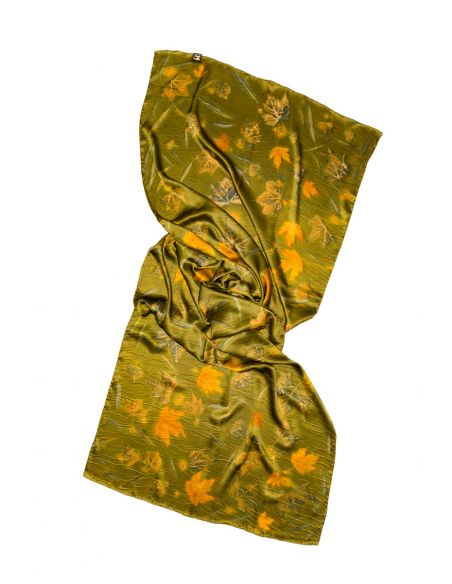 Mocador de seda per a dona. Foulard de seda natural pintat a mà. Xal elegant per festa