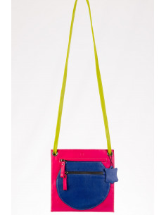 Handmade leather bag woman color youth sport casual cheerful small 2