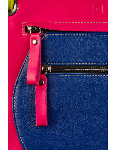 Handmade leather bag woman color youth sport casual cheerful small