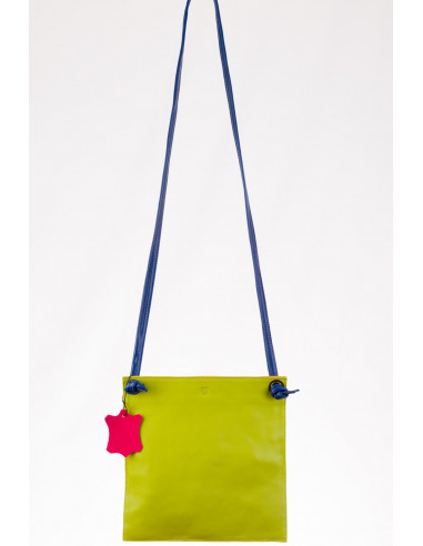 Handmade leather bag woman color youth sport casual cheerful small