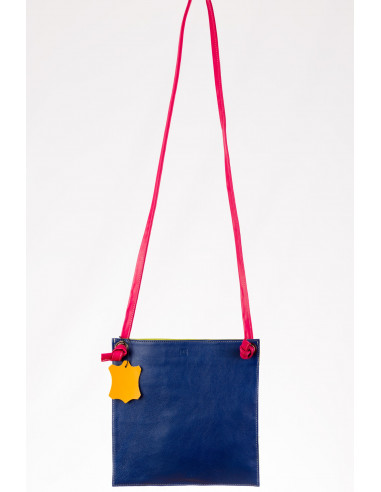 Handmade leather bag woman color youth sport casual cheerful small