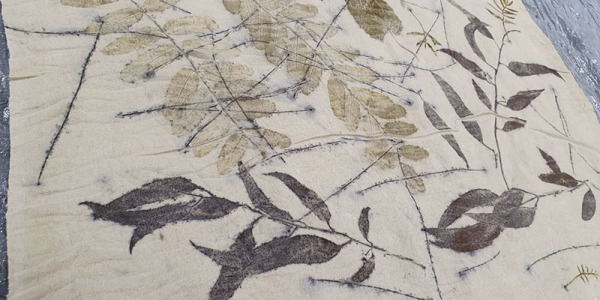 The Magic of Eco-Print Stamping on Silk